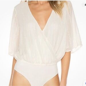 Revolve L’Academie Zoe striped Bodysuit Size S